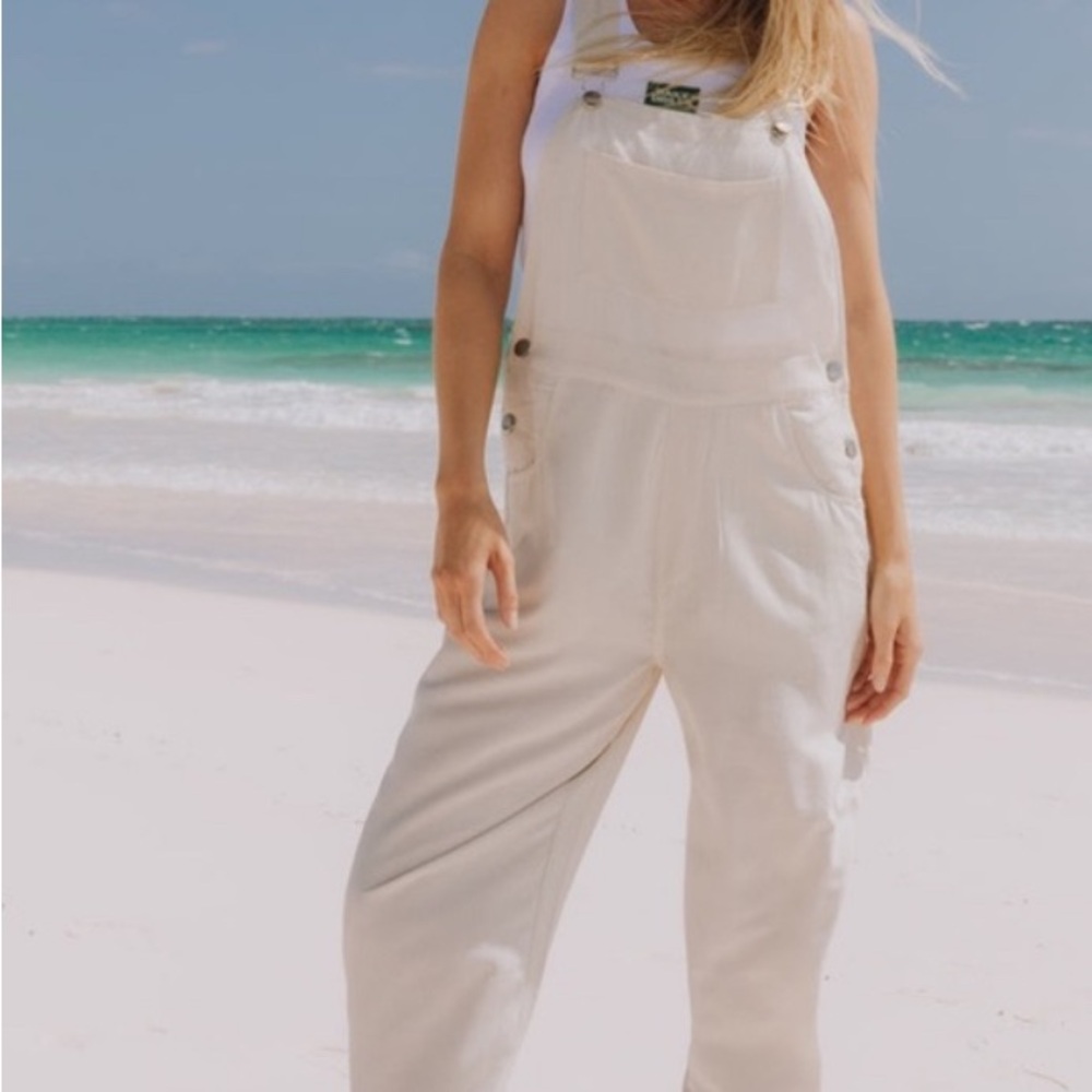 Daily Drills Cream Overalls
